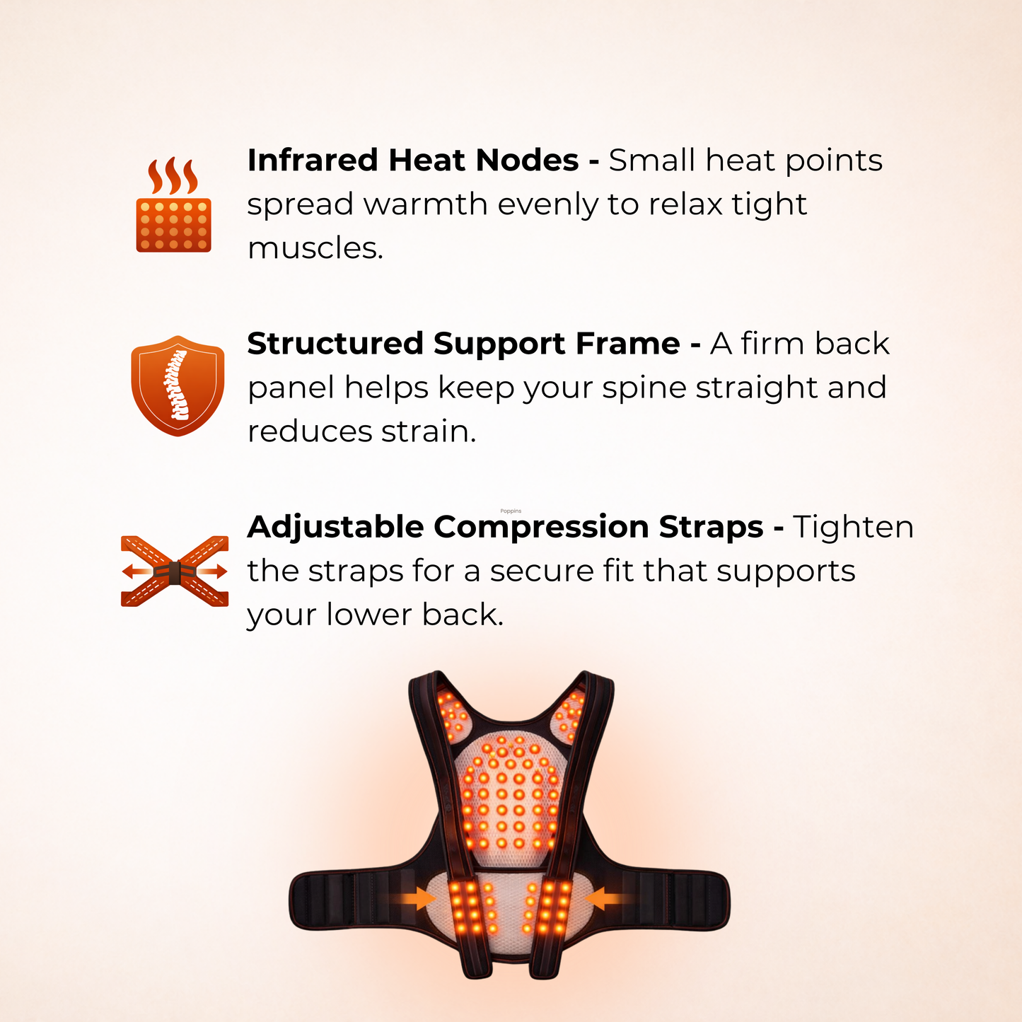 ThermaFrame™ Back Support Brace
